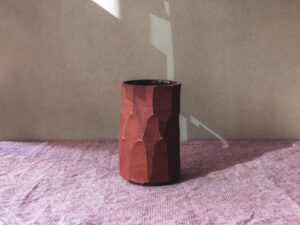 Tall Faceted Vessel